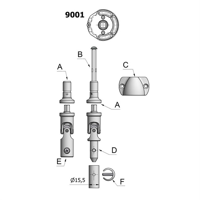 Accessories for 9001 gear